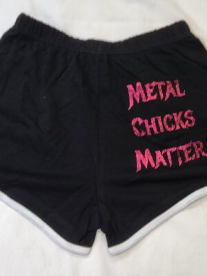 Metal chicks matter shorts - Pink/Black